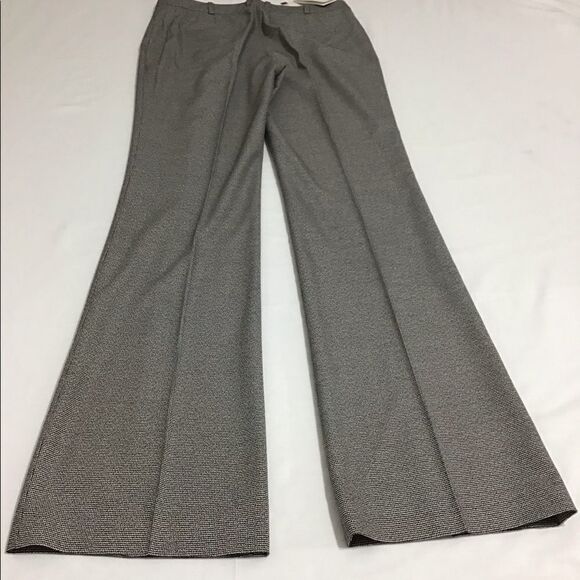 Boss Women Tulea3 Black High Waist Wide Leg Trouser Pants Houndstooth New Size 4 - Picture 16 of 16